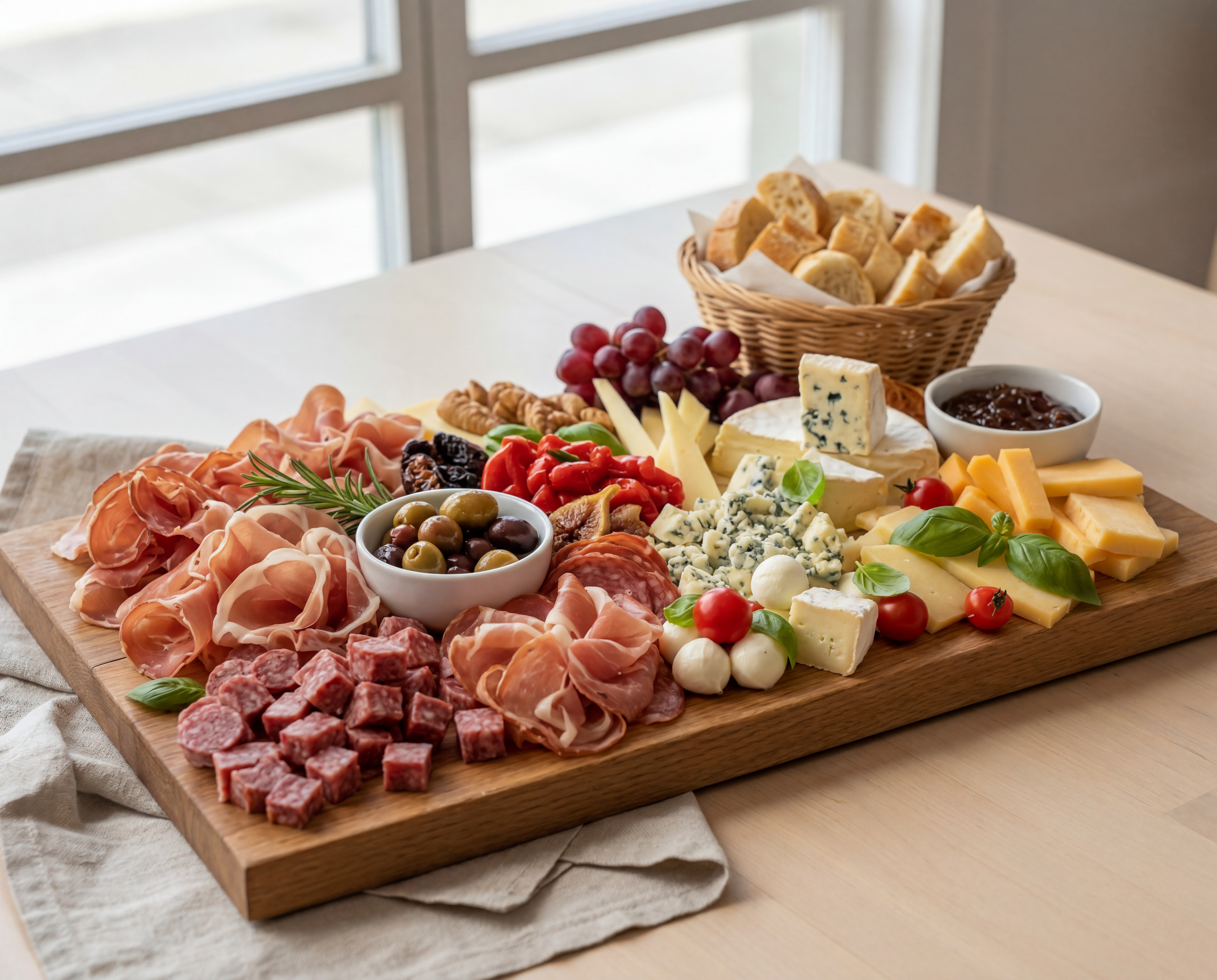 Planche mixte charcuterie et fromages